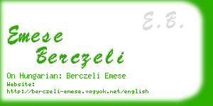 emese berczeli business card